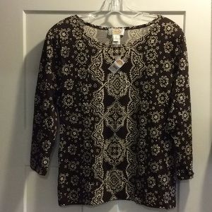 ! NWT Talbots SOFT Pima cotton top